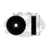 GATES T38024 Deflection/Guide Pulley, v-ribbed belt